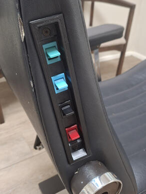 Switch panel cover for orthodontic chair